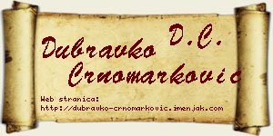 Dubravko Crnomarković vizit kartica